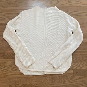 Aritzia Babton Chalmers Cream Mock Neck Sweater